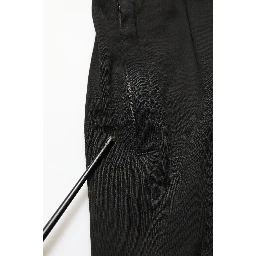 Black Cotton DG Logo Men Jogger Pants