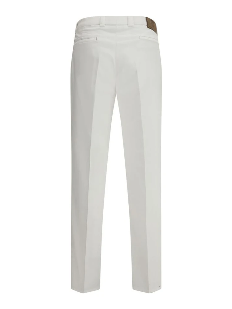 White Cotton Casual Pants alternative