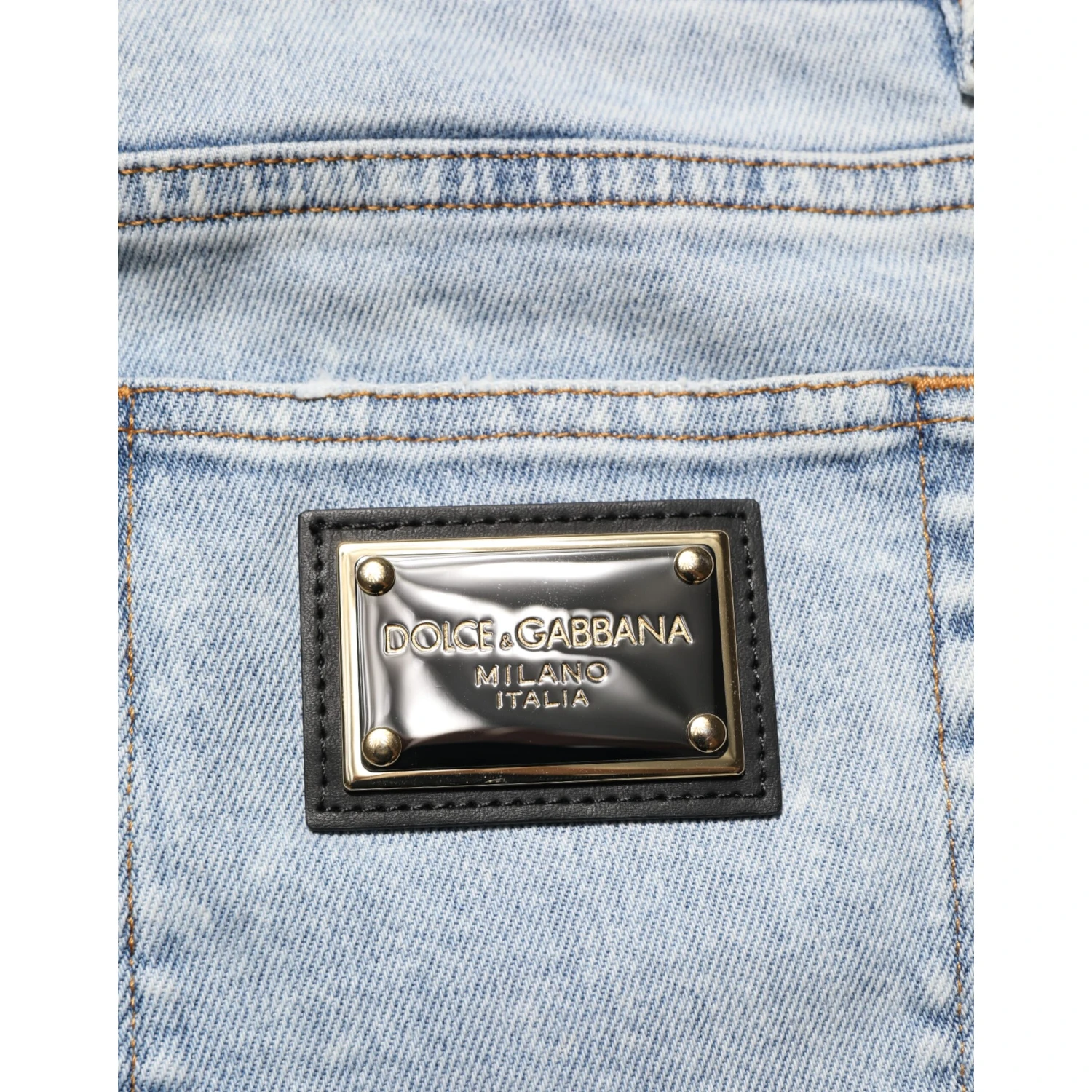 Light Blue Distressed Slim Fit Ripped Denim Jeans