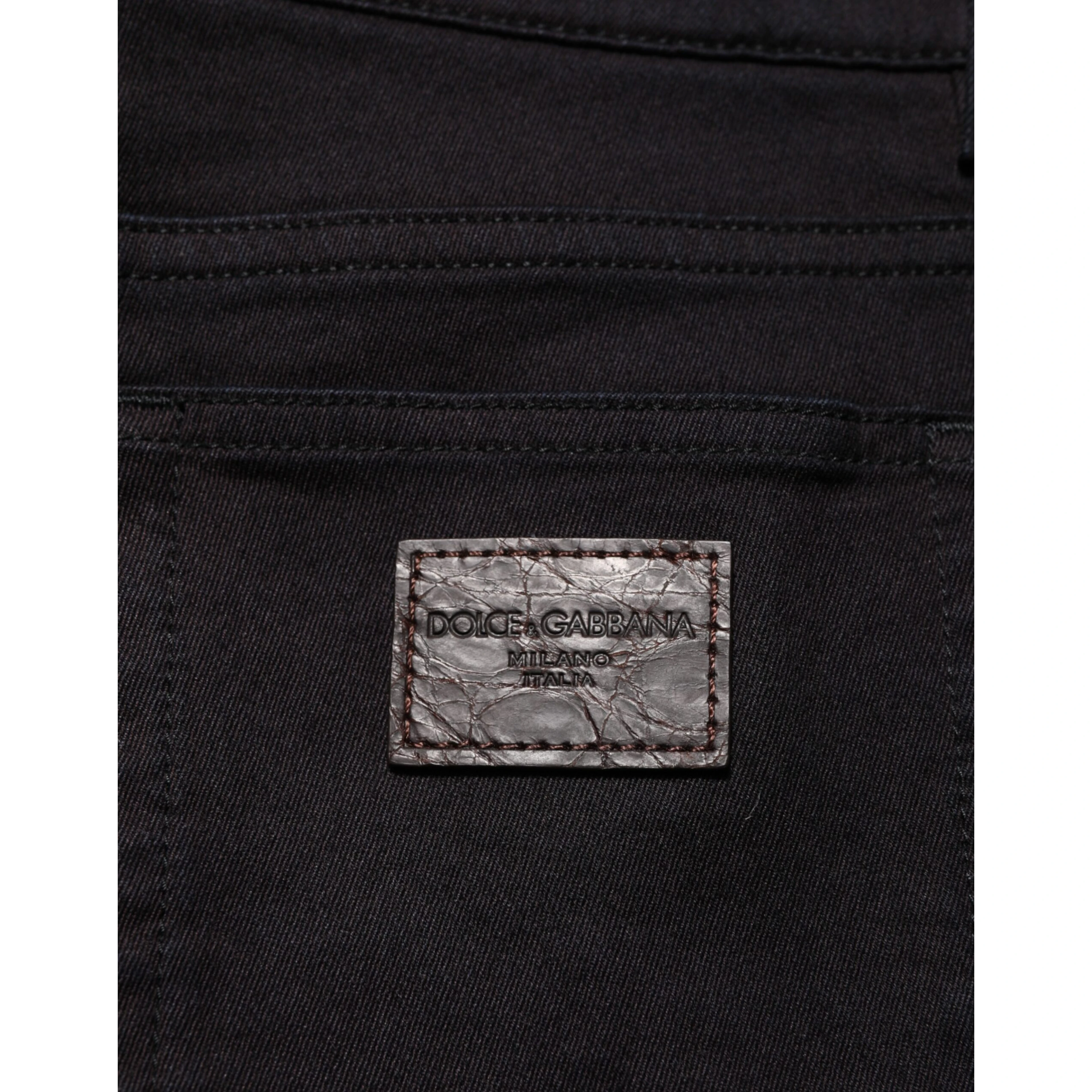 Black Cotton Blend Skinny Men Trouser Pants