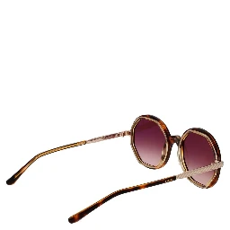 نظارات شمسية بنية اللون من الأسيتات