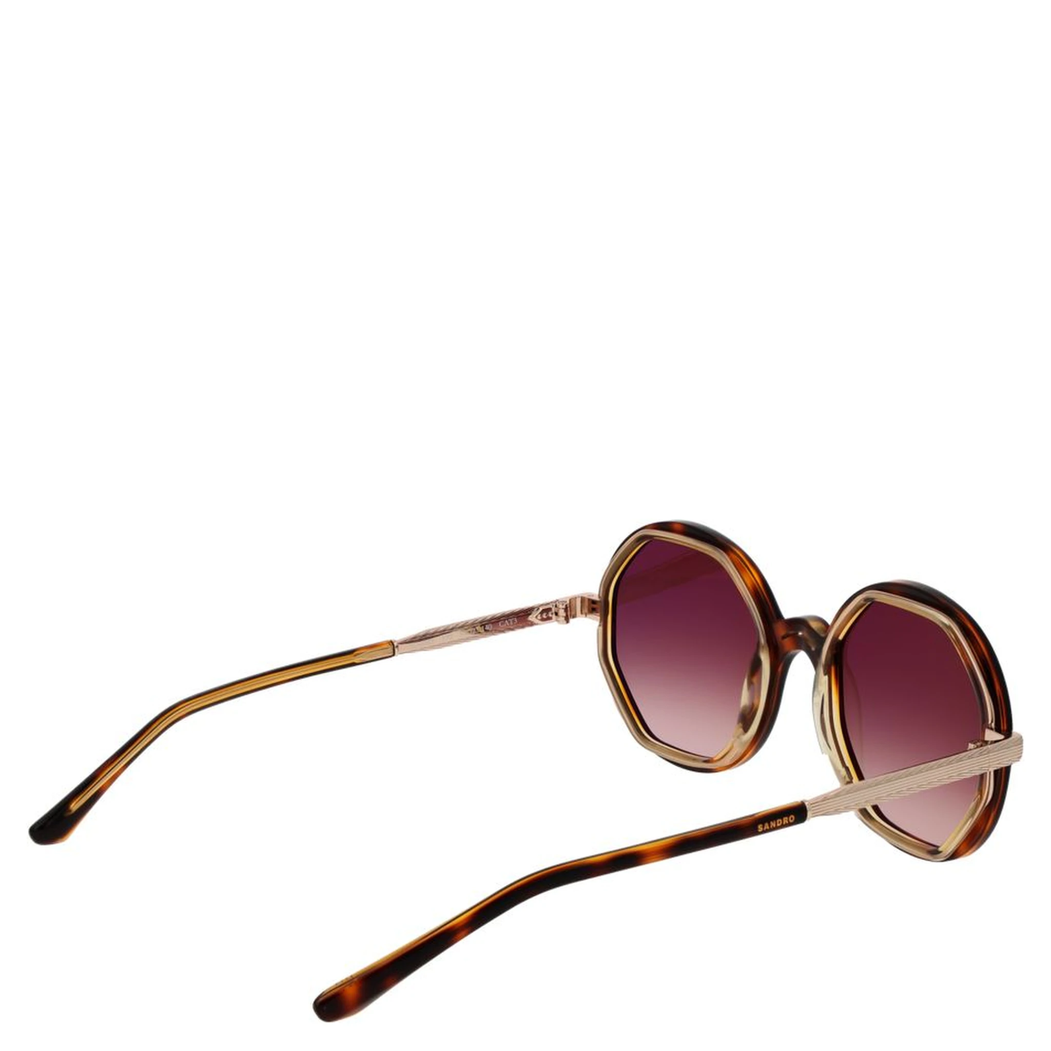 نظارات شمسية بنية اللون من الأسيتات