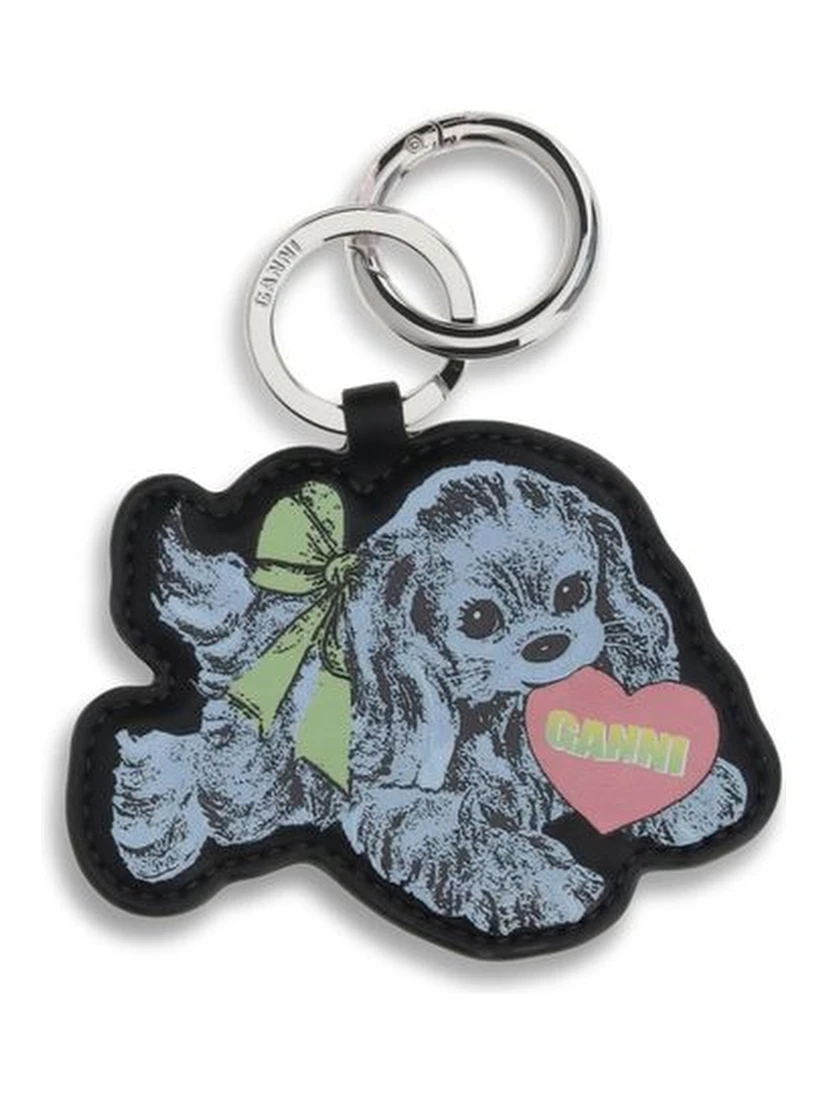 Multicolor Recycled Leather Keychain