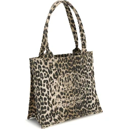 Brown Cotton Shoulder Bag