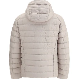 Beige Polyamide Full-Length Jacket