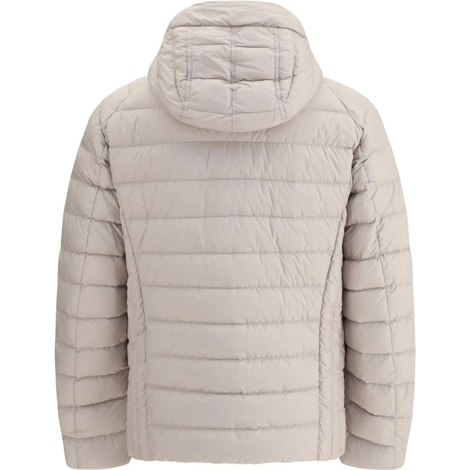 Beige Polyamide Full-Length Jacket