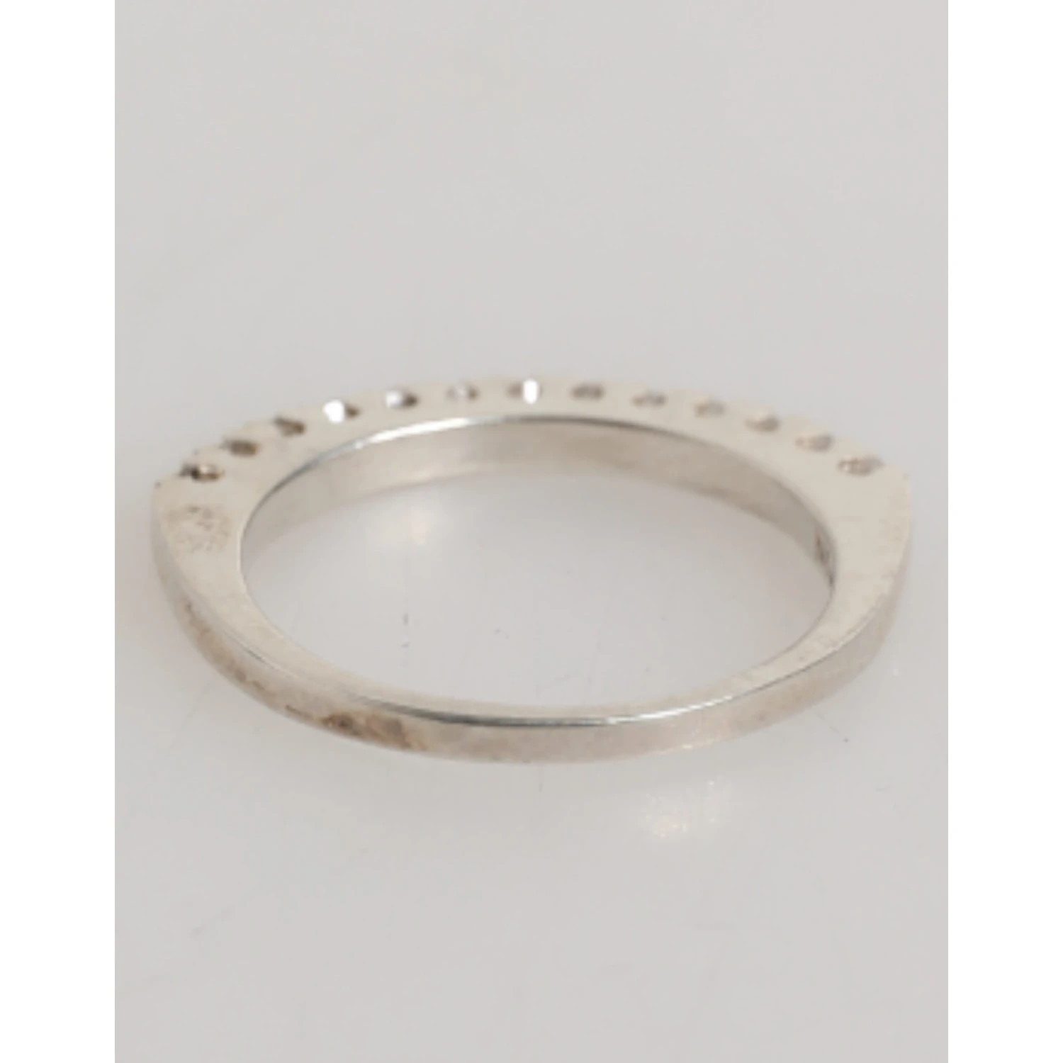Sterling Silver 925 Band Pave CZ Crystal Eternity Ring