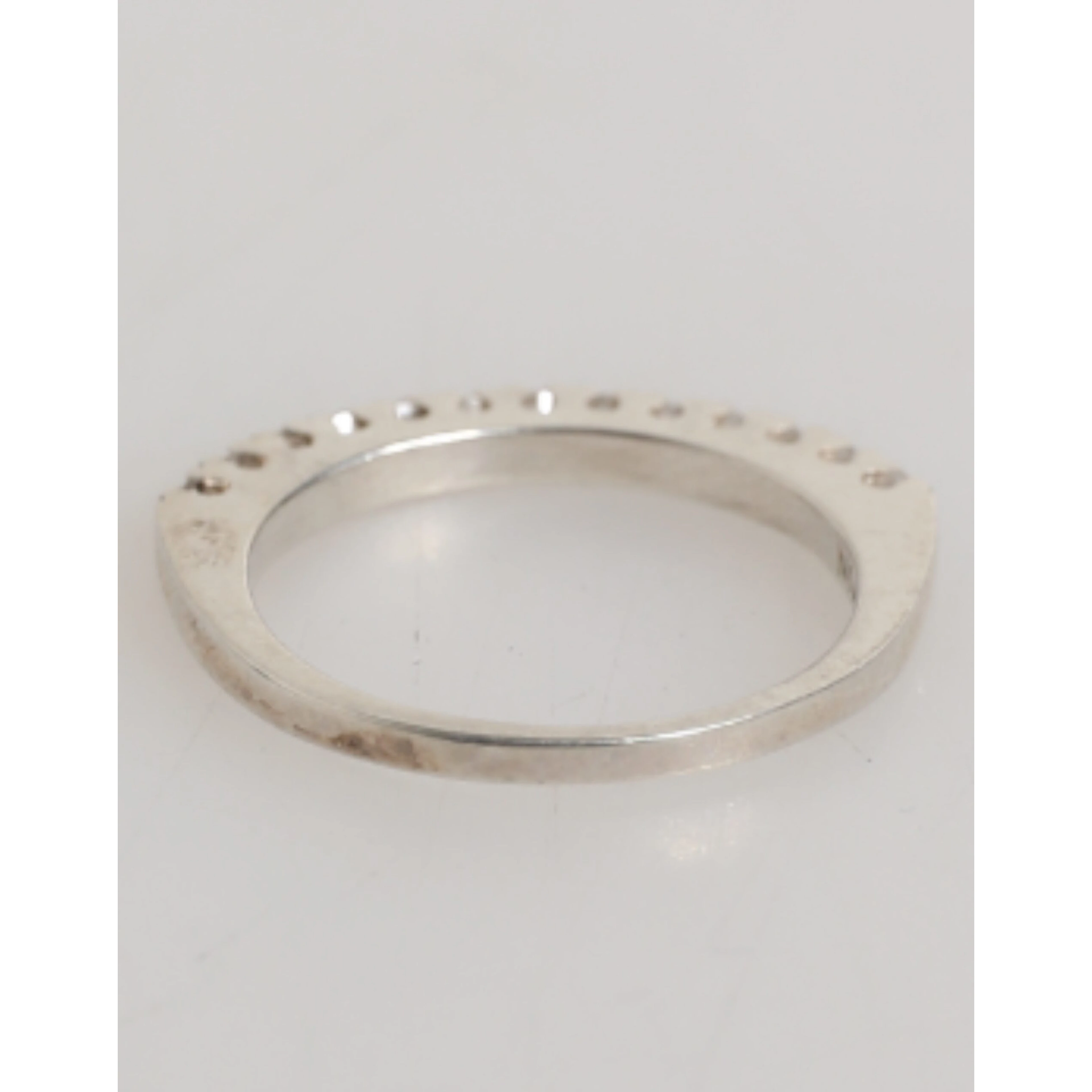 Sterling Silver 925 Band Pave CZ Crystal Eternity Ring