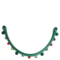 Green Embellished Leather Bag Handle Women Shoulder Strap