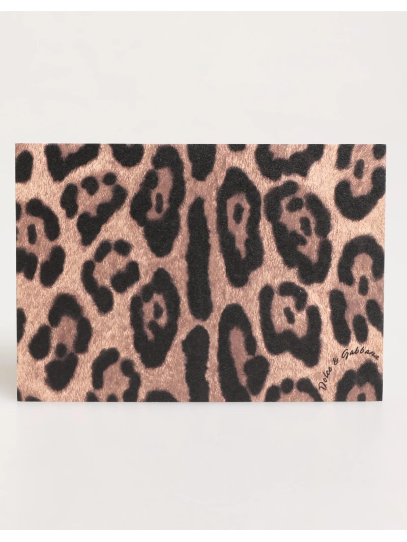 Multicolor Leopard Print Envelope Paper Post Card Holder