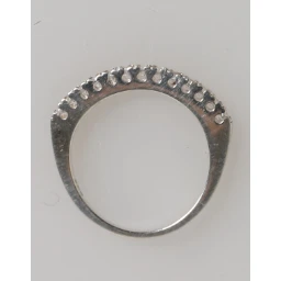 Sterling Silver 925 Band Pave CZ Crystal Eternity Ring