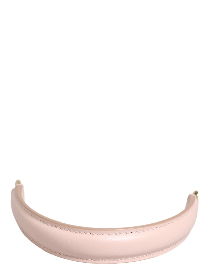 Strap Pink Leather Gold Tone Big Bag Handle Shoulder Strap