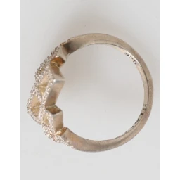 Geometric Diamond Shape Pave CZ Crystal Jewelry Ring