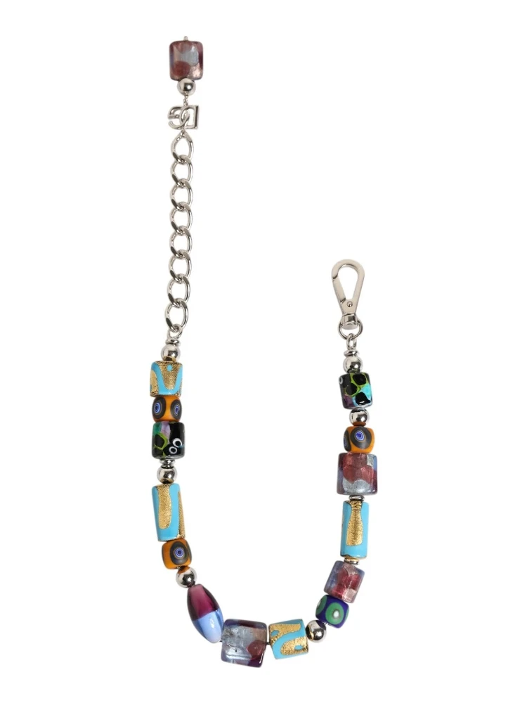 Multicolor Murano Glass Beads Brass Zamak Necklace alternative