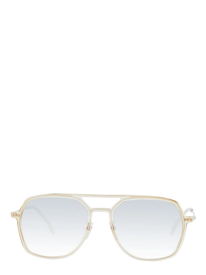 Beige Acetate & Plastic Sunglasses