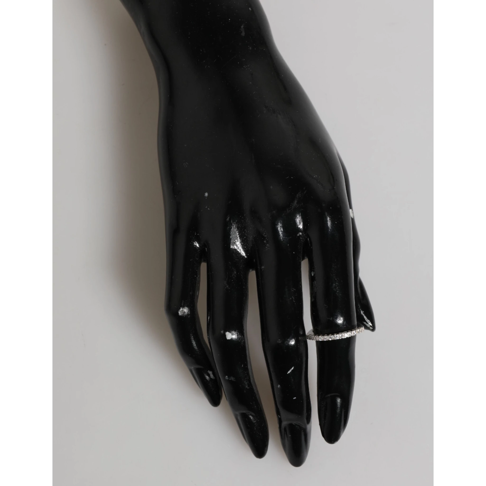 Sterling Silver 925 Band Pave CZ Crystal Eternity Ring