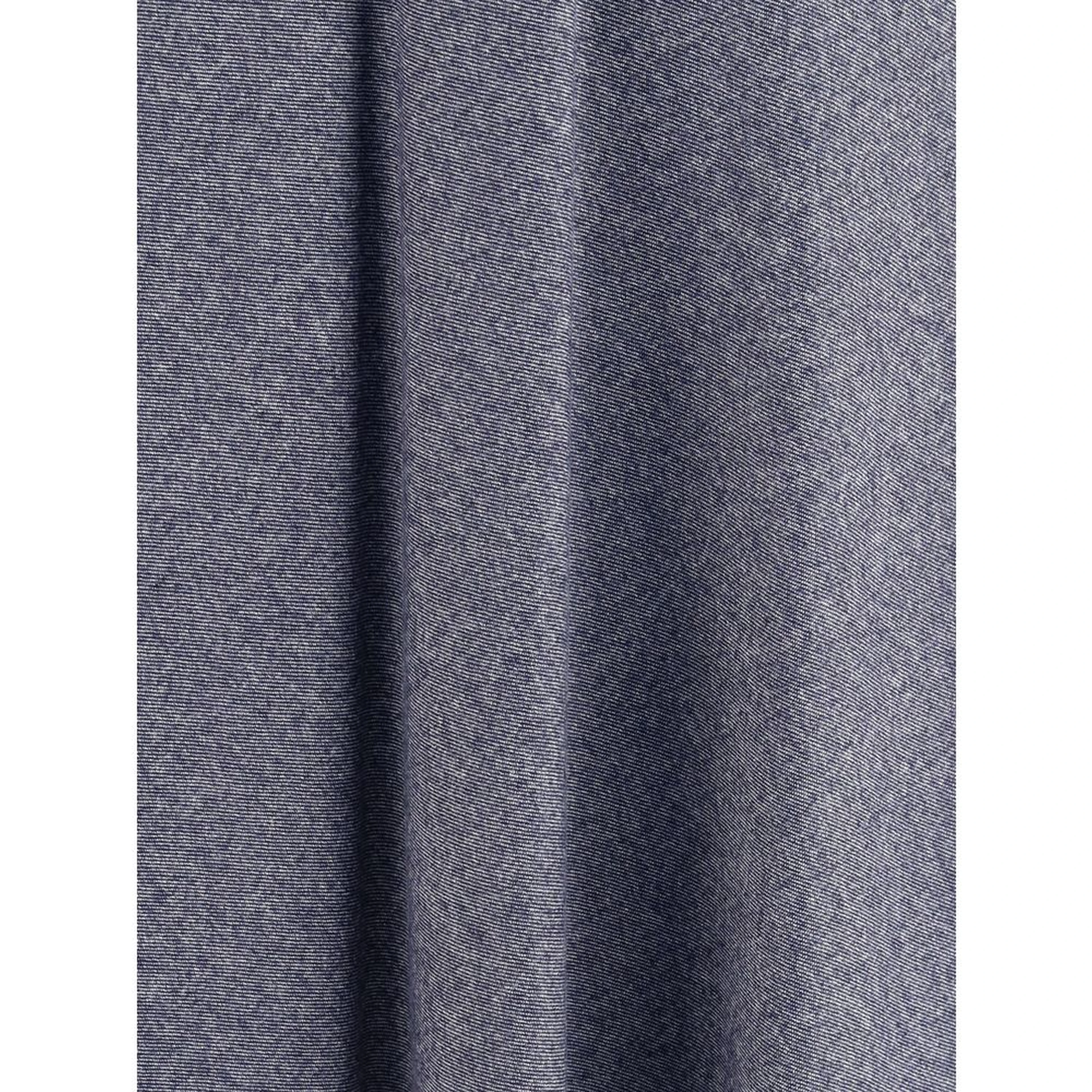 Blue Cotton Midi Skirt