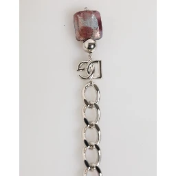 Multicolor Murano Glass Beads Brass Zamak Necklace