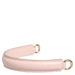Strap Pink Leather Gold Tone Big Bag Handle Shoulder Strap