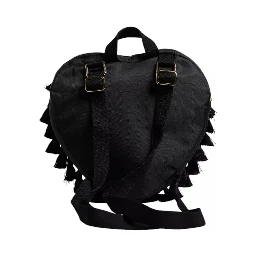 Black Heart L'Amore Patch Embellished Kids Backpack