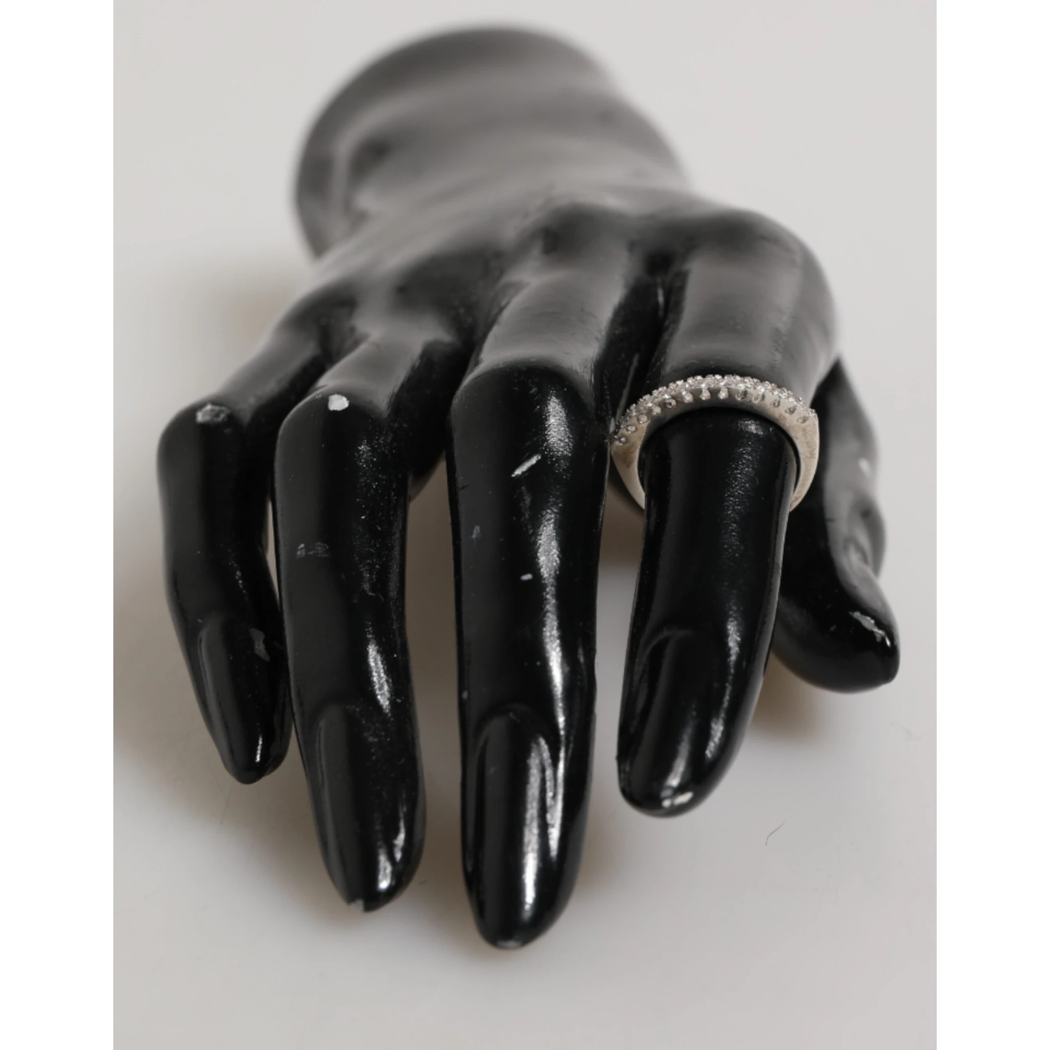 Sterling Silver 925 Band Pave CZ Crystal Eternity Ring