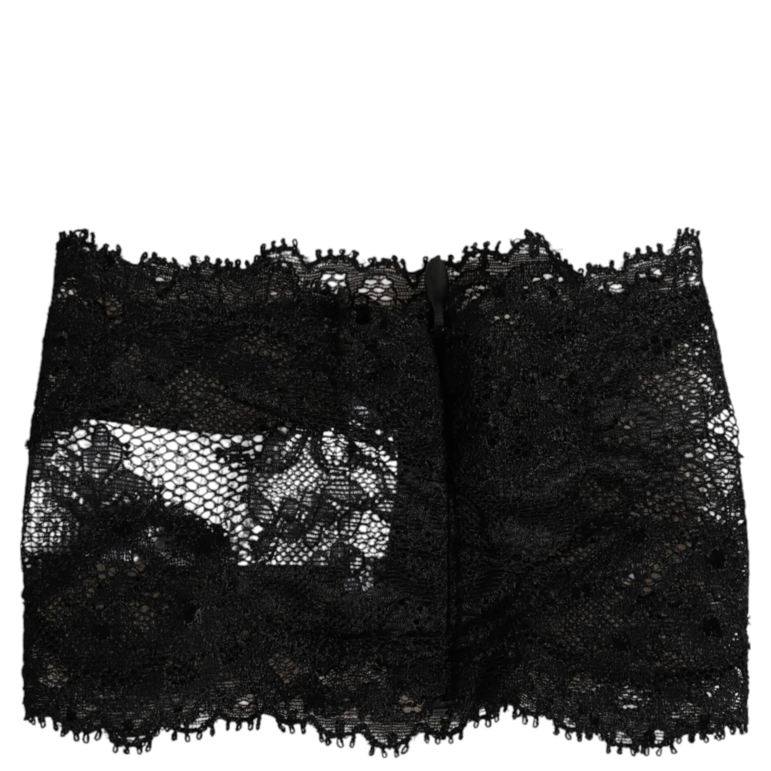 Black Lace Bandeau Bustier Top Sheer Stretch Underwear
