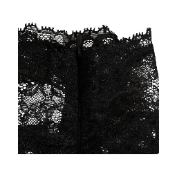 Black Lace Bandeau Bustier Top Sheer Stretch Underwear