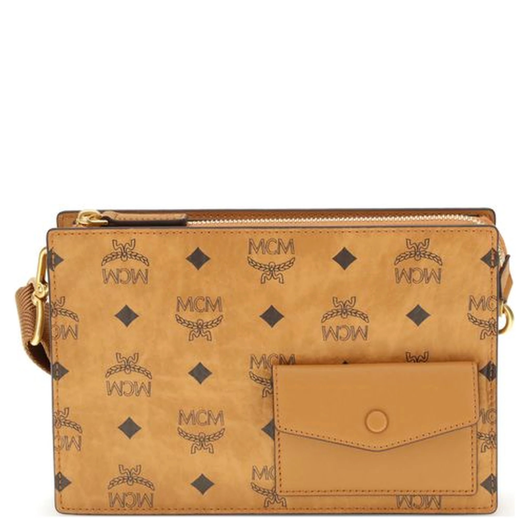 Brown Canvas Shoulder Bag