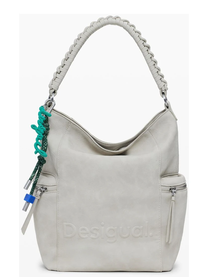 Beige Polyethylene Women Backpack