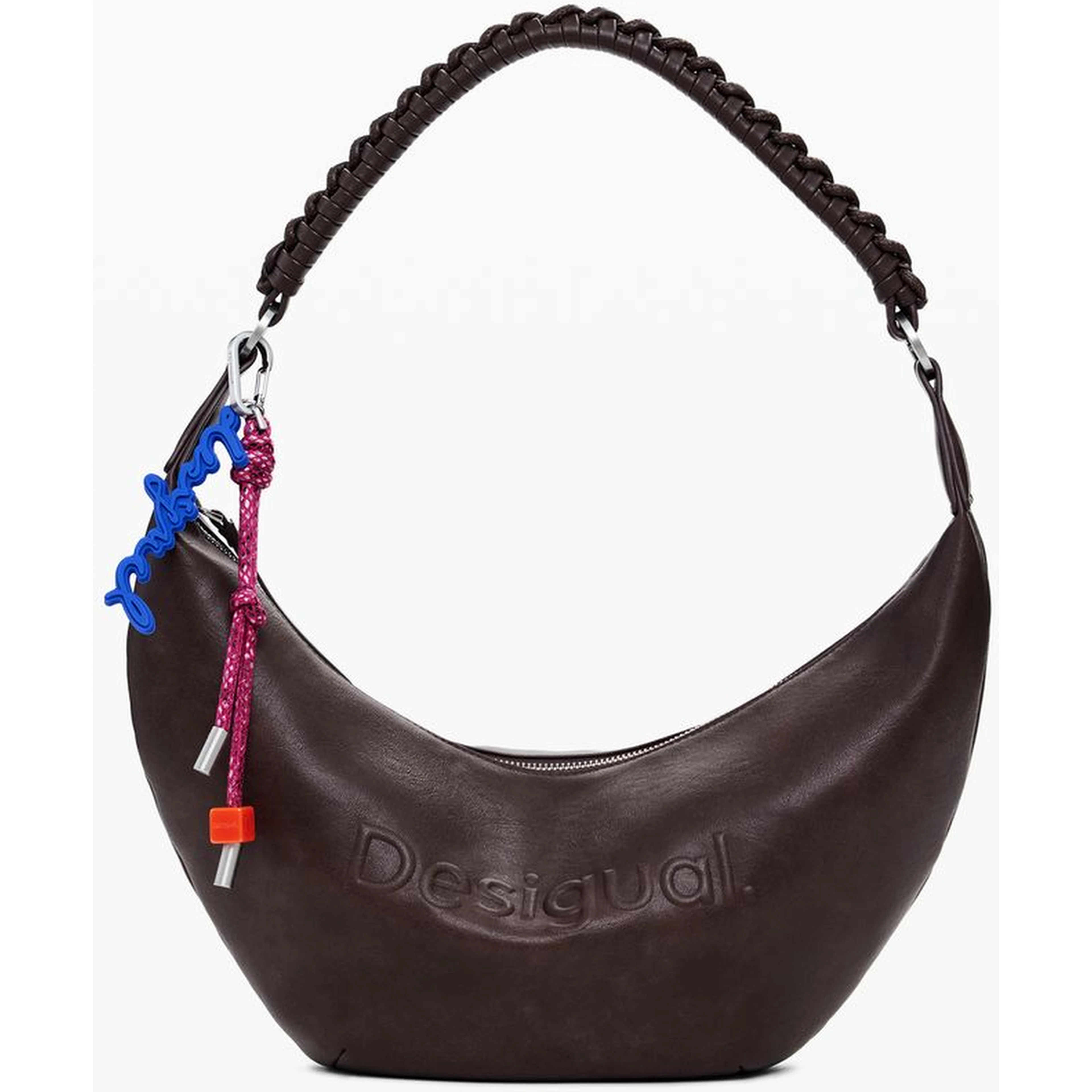 Brown Polyethylene Women Handbag