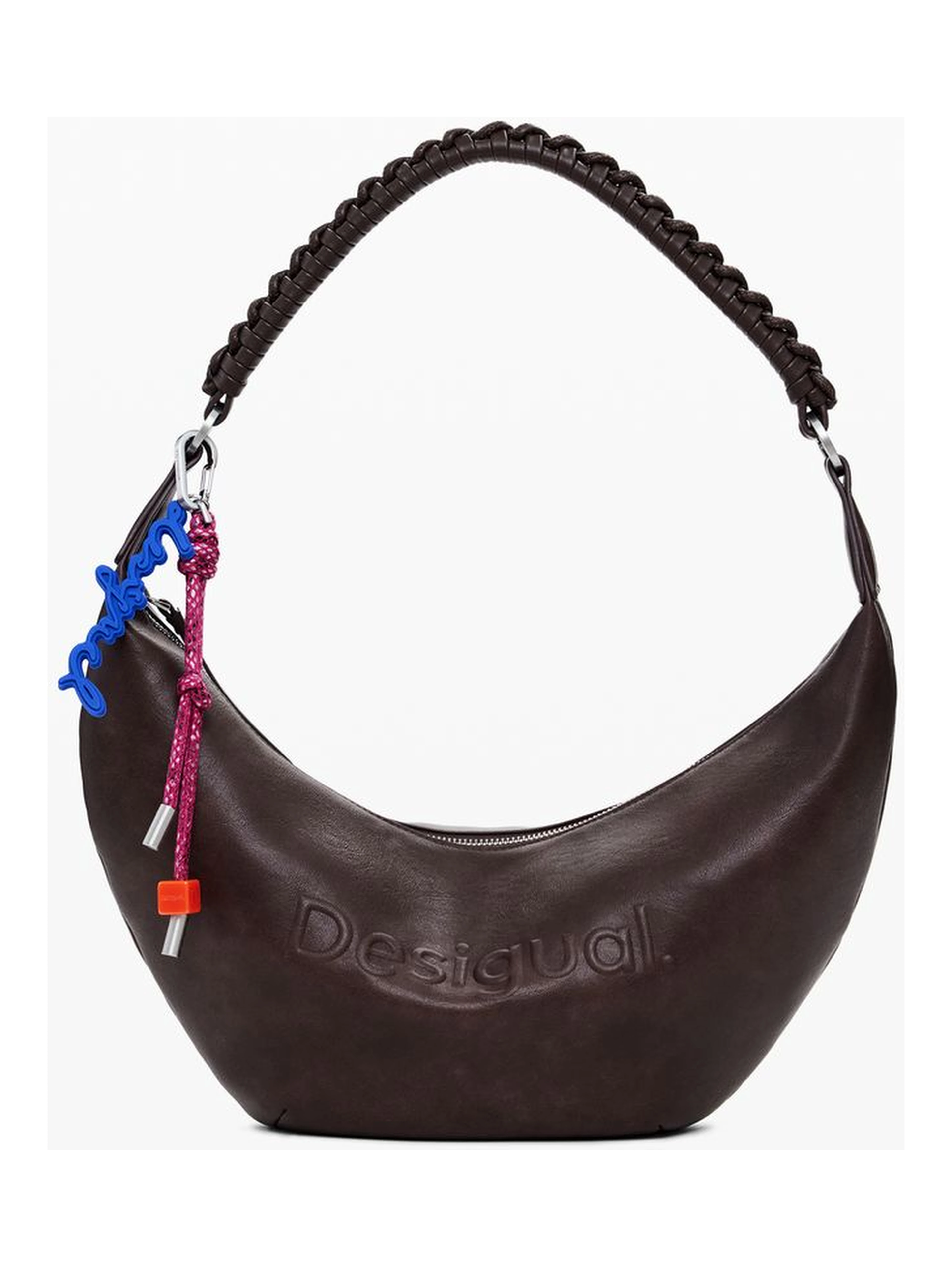 Brown Polyethylene Women Handbag