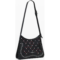 Black Polyethylene Women Handbag