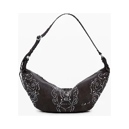 Brown Polyethylene Women Handbag