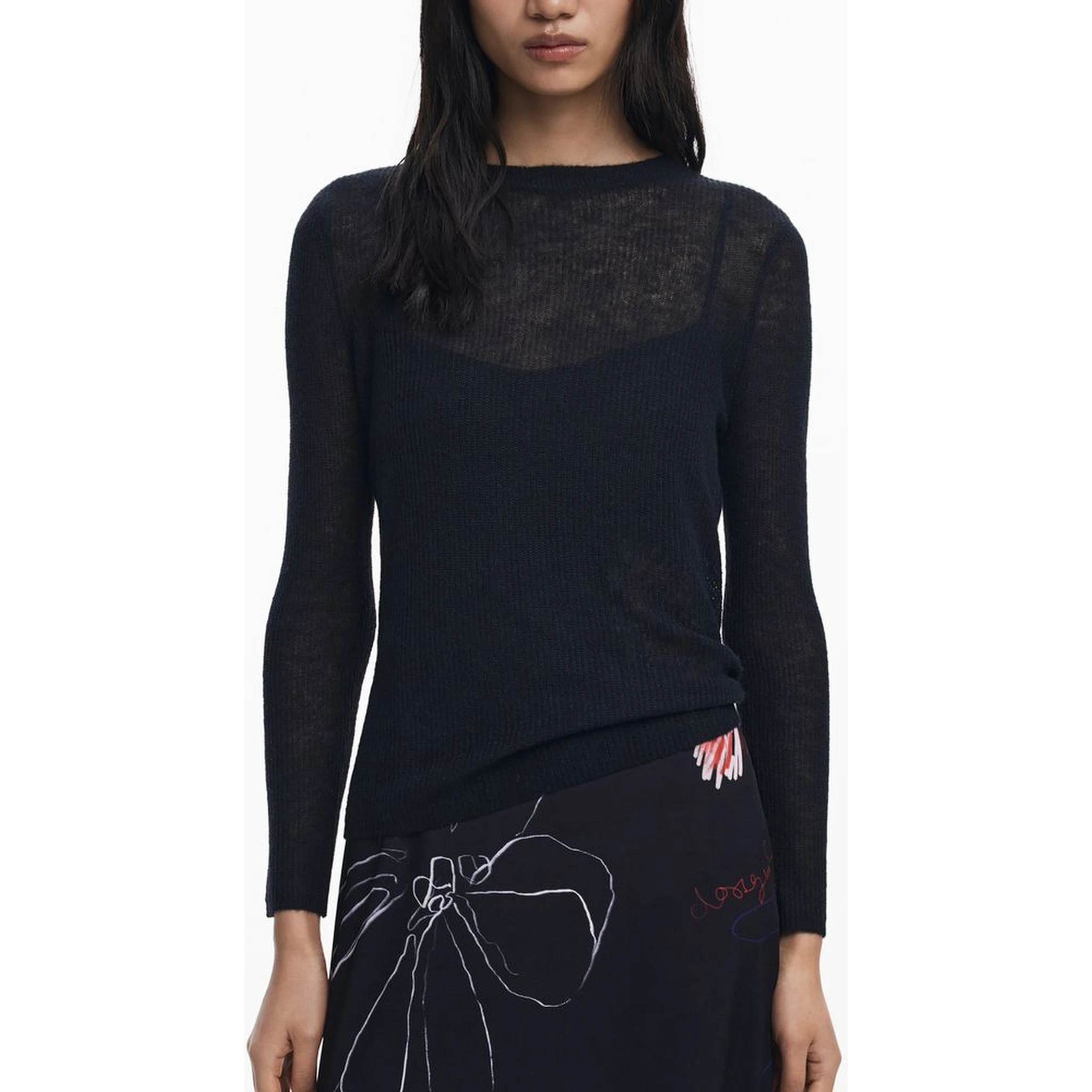 Black Polyester Women Dress