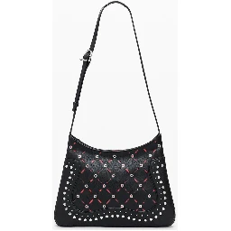 Black Polyethylene Women Handbag