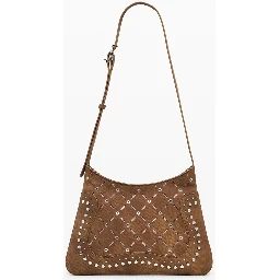 Brown Polyethylene Women Handbag