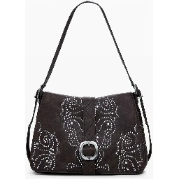 Brown Polyethylene Women Handbag