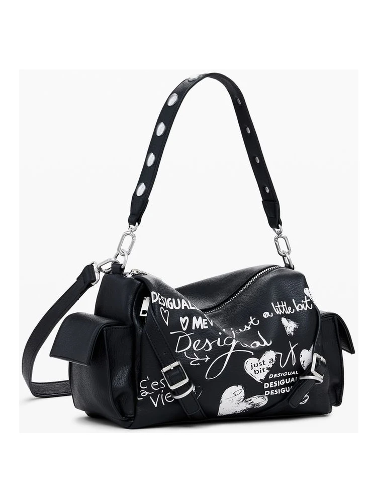 Black Polyethylene Women Handbag alternative