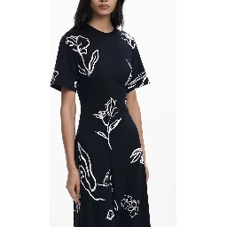 Black Cotton Women Dress