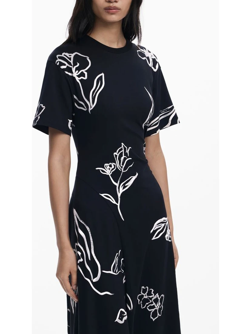 Black Cotton Women Dress