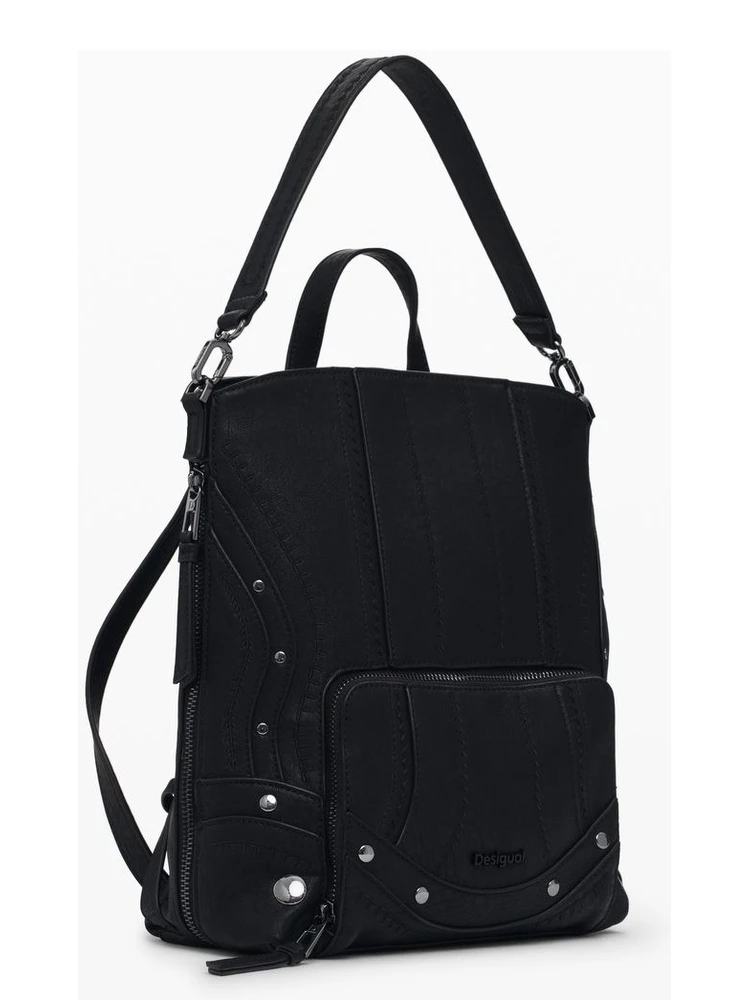 Black Polyethylene Women Backpack alternative