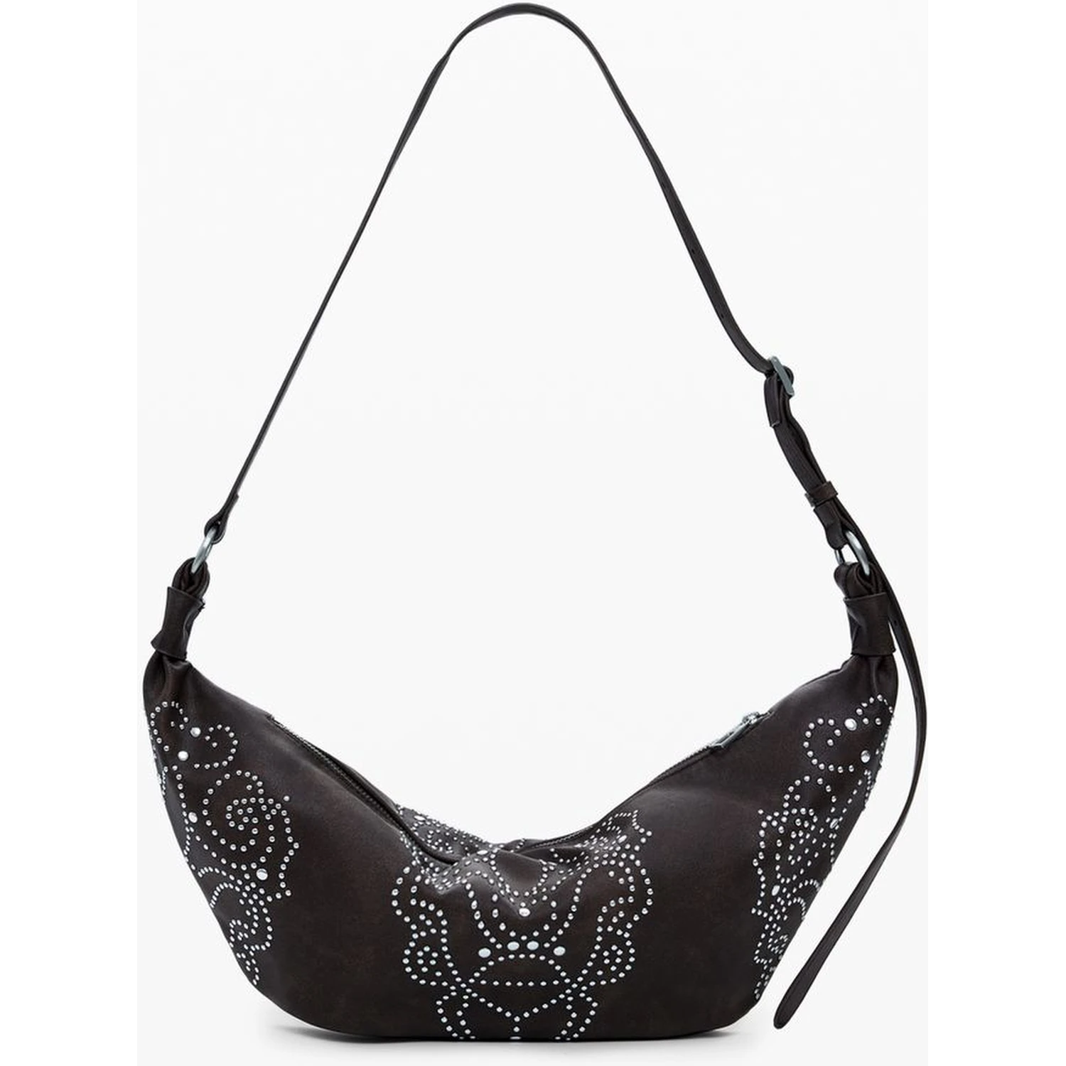 Brown Polyethylene Women Handbag