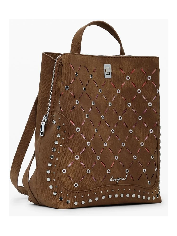 Brown Polyethylene Women Backpack alternative