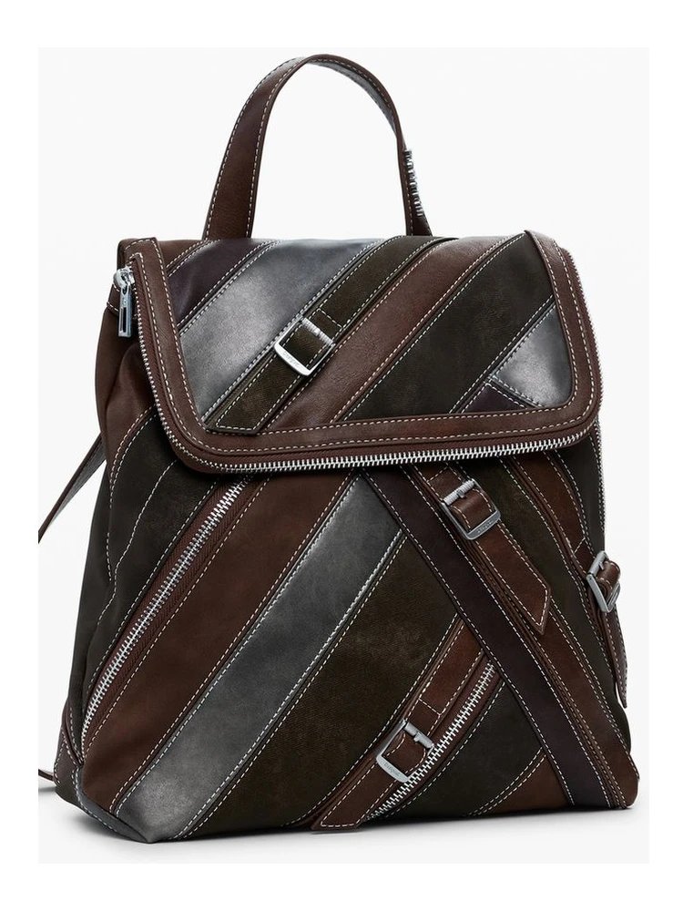 Brown Polyethylene Women Backpack alternative