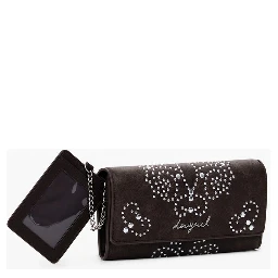 Brown Polyethylene Women Wallet