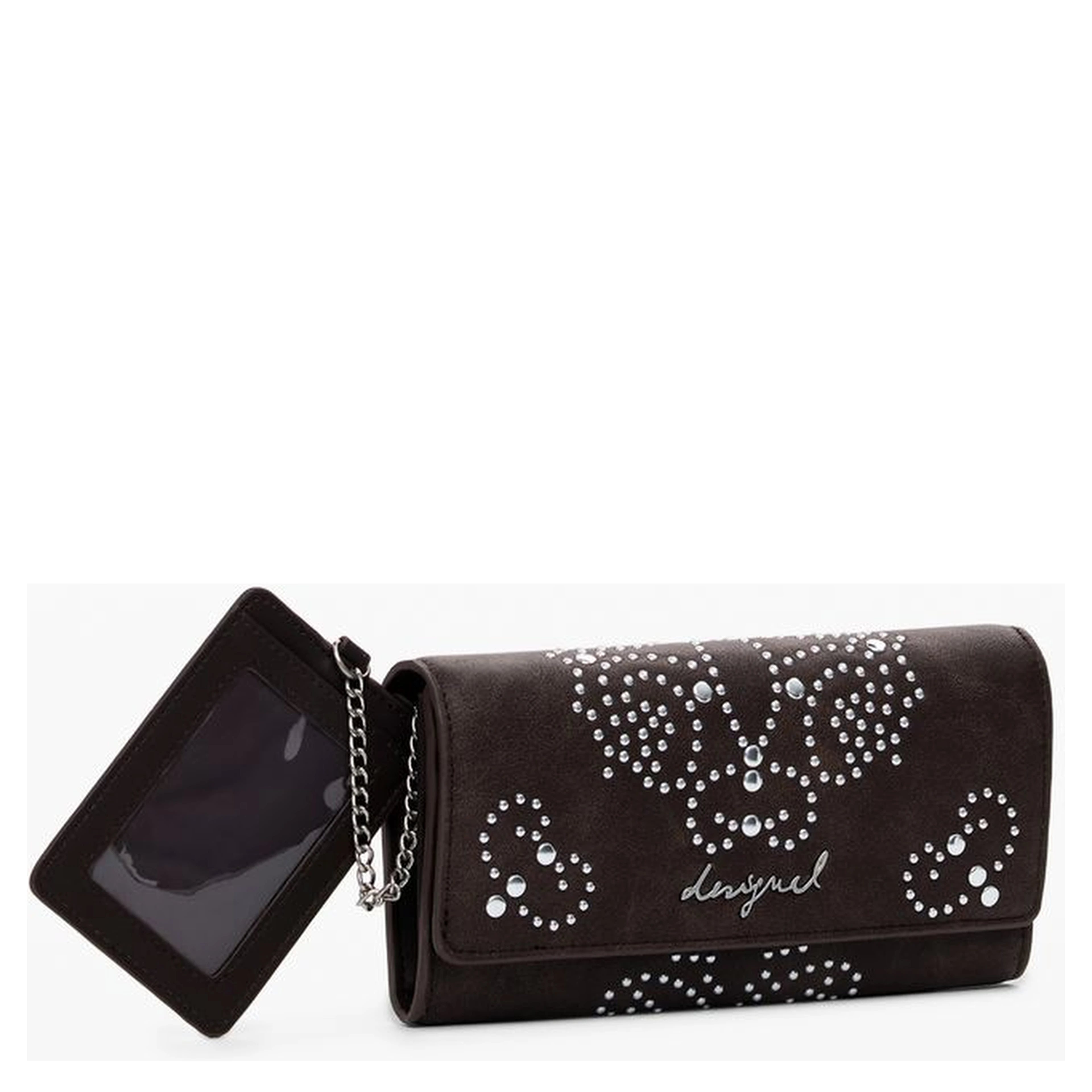Brown Polyethylene Women Wallet