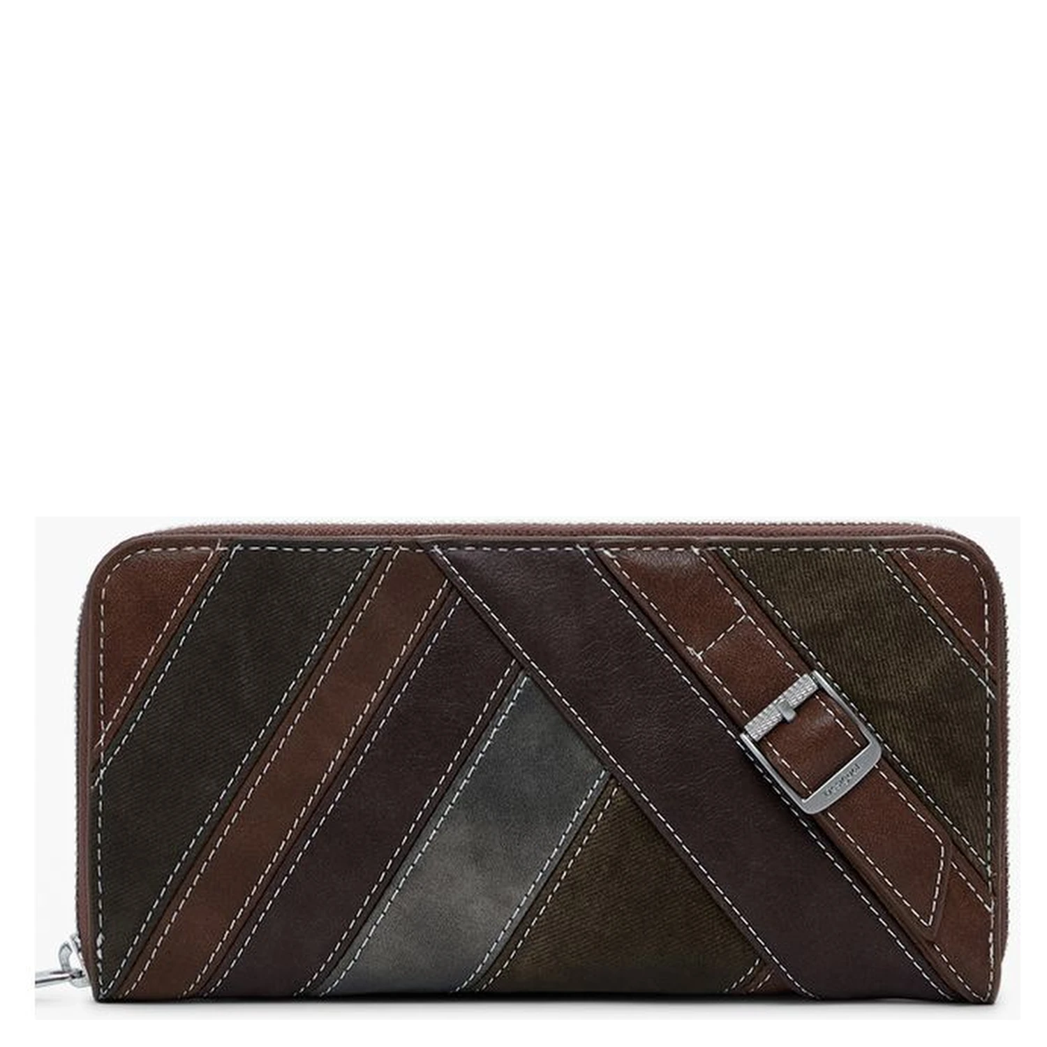 Brown Polyethylene Women Wallet