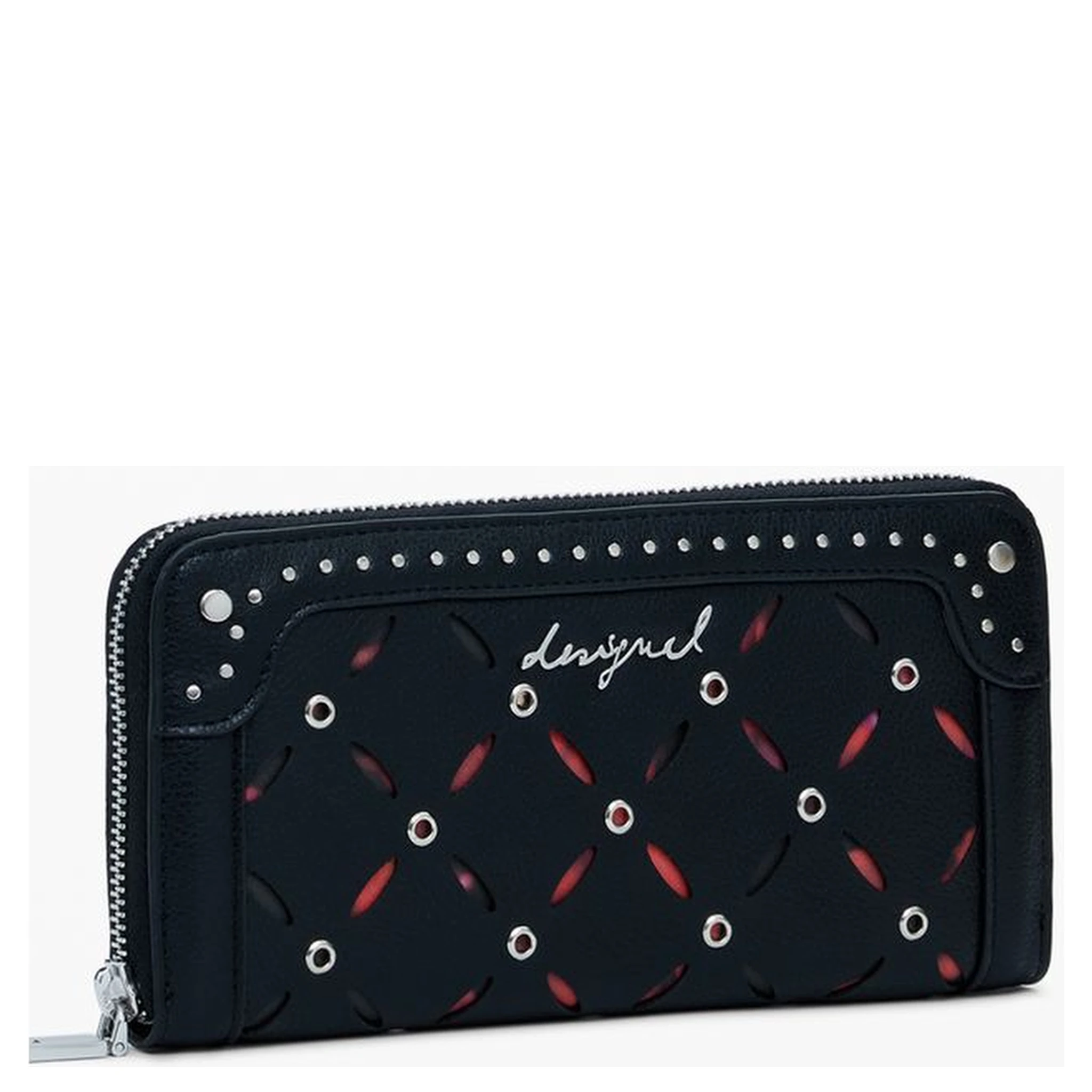 محفظة نسائية سوداء من البولي إيثيلين