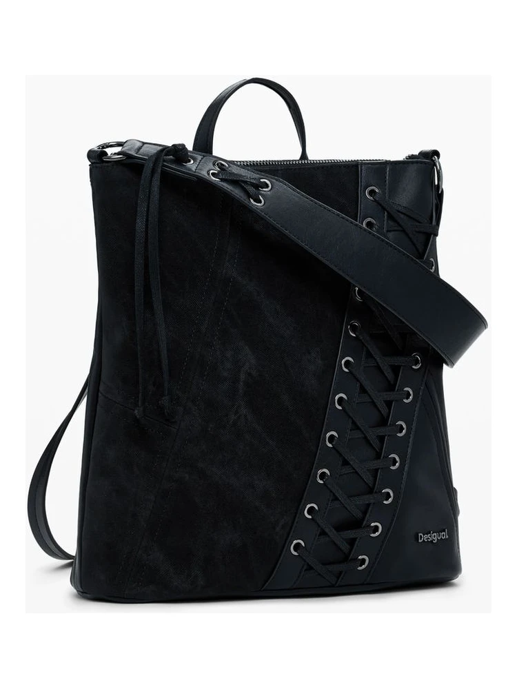 Black Polyethylene Women Backpack alternative