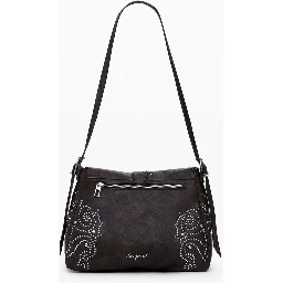 Brown Polyethylene Women Handbag